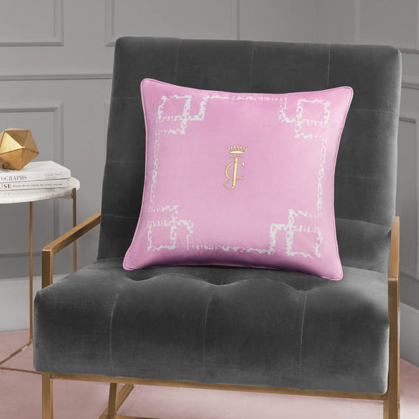 Juicy Couture Velvet Lattice Pillow