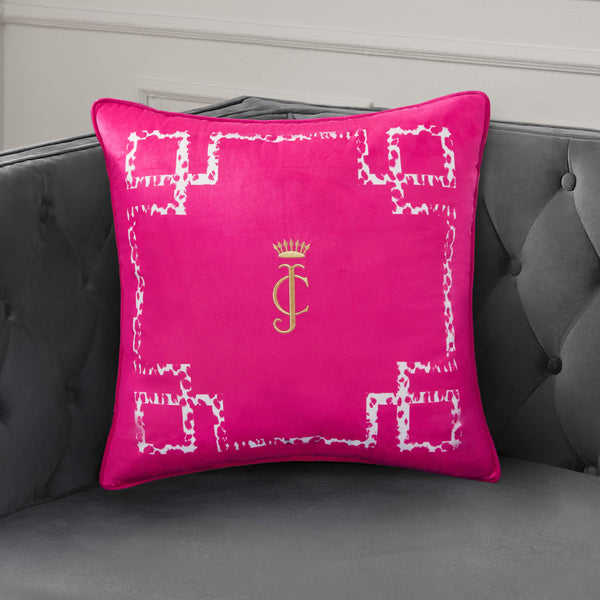 Juicy Couture Velvet Lattice Pillow