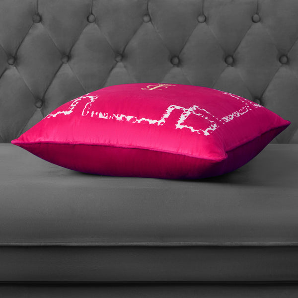 Juicy Couture Velvet Lattice Pillow