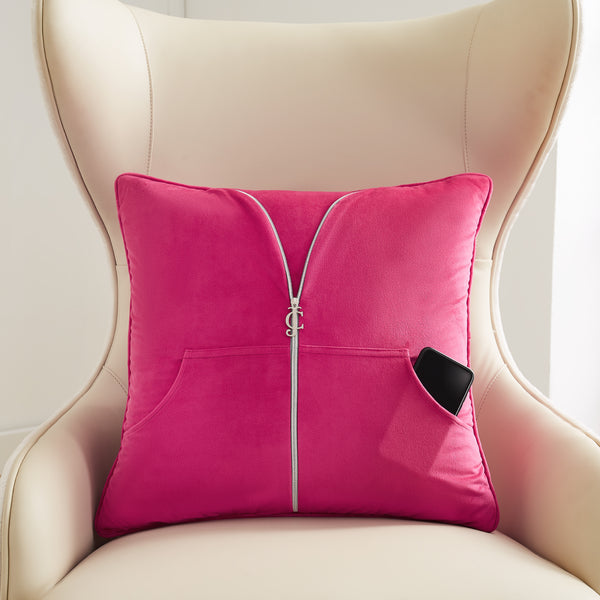 Juicy Couture Zippered Tracksuit Pillow