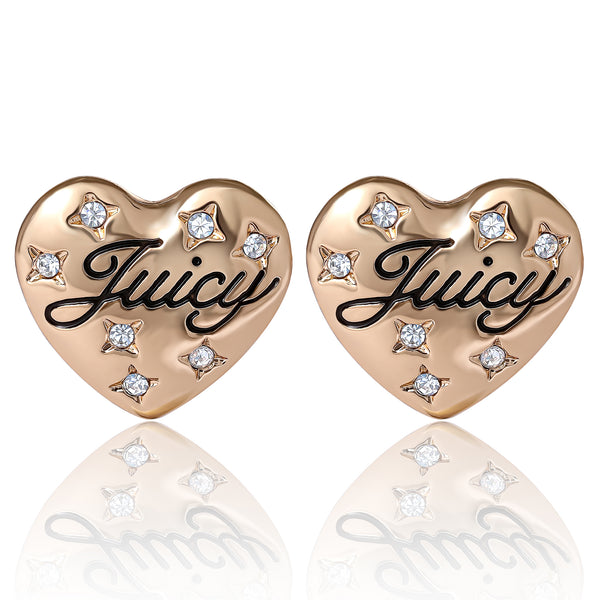 juicy couture Juicy Crystal-Embellished Heart Stud Earrings