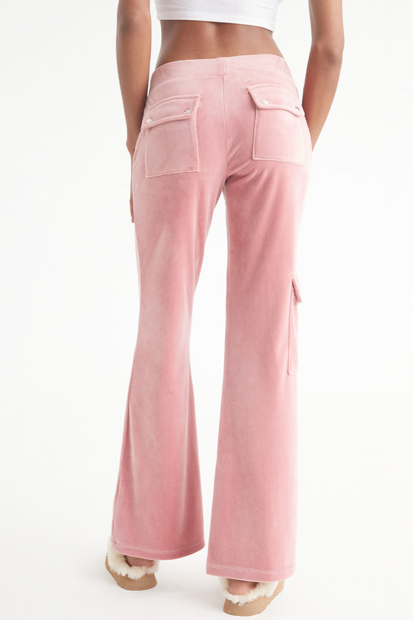 juicy couture Low Rise Snap Pocket Velour Cargo Pants