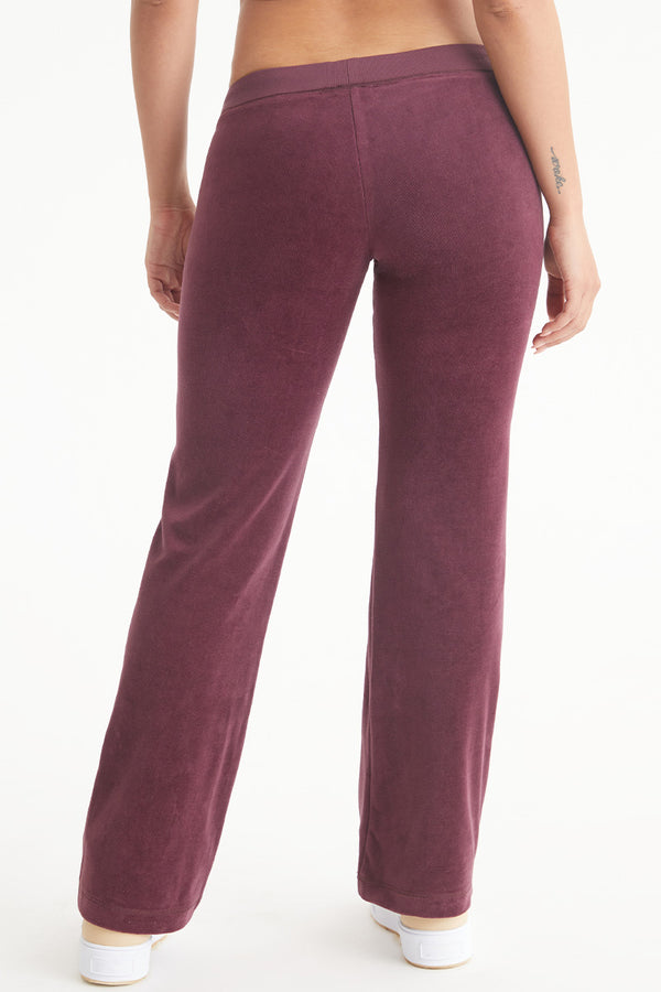 Juicy Couture Malibu Small Bling Cotton Velour Track Pants