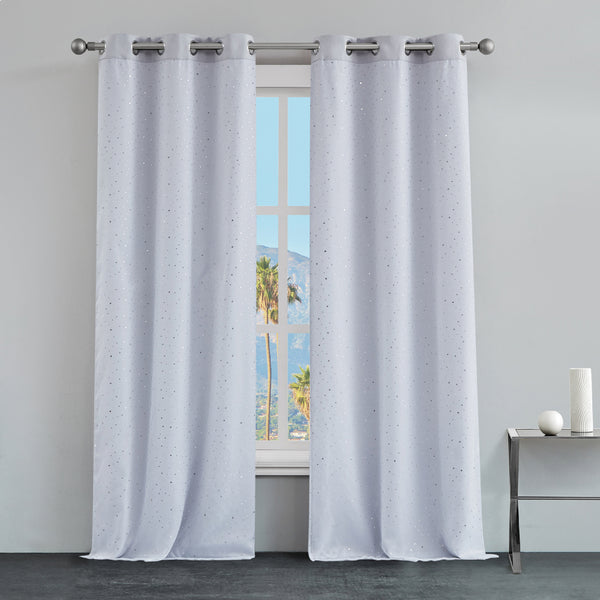 Juicy Couture Melody Embellished Double Layer Curtains