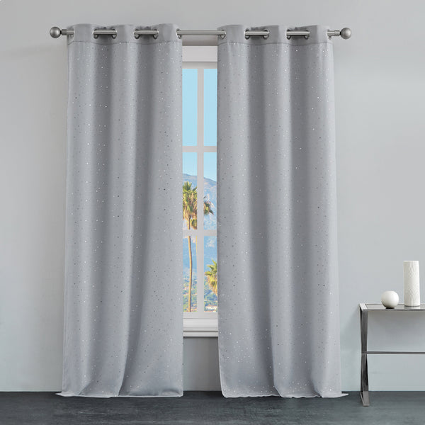 Juicy Couture Melody Embellished Double Layer Curtains