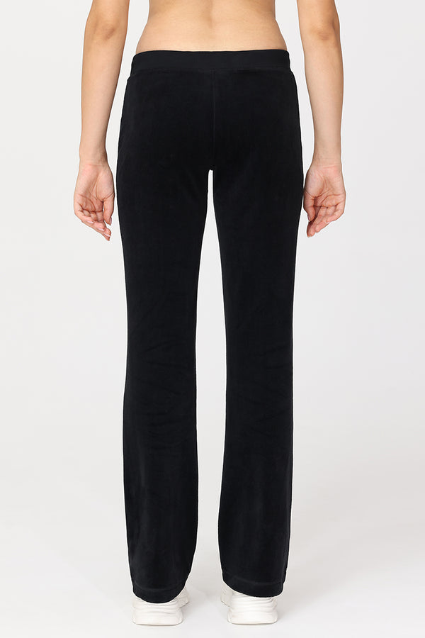 Juicy Couture Monogram Heritage Cotton Velour Track Pants