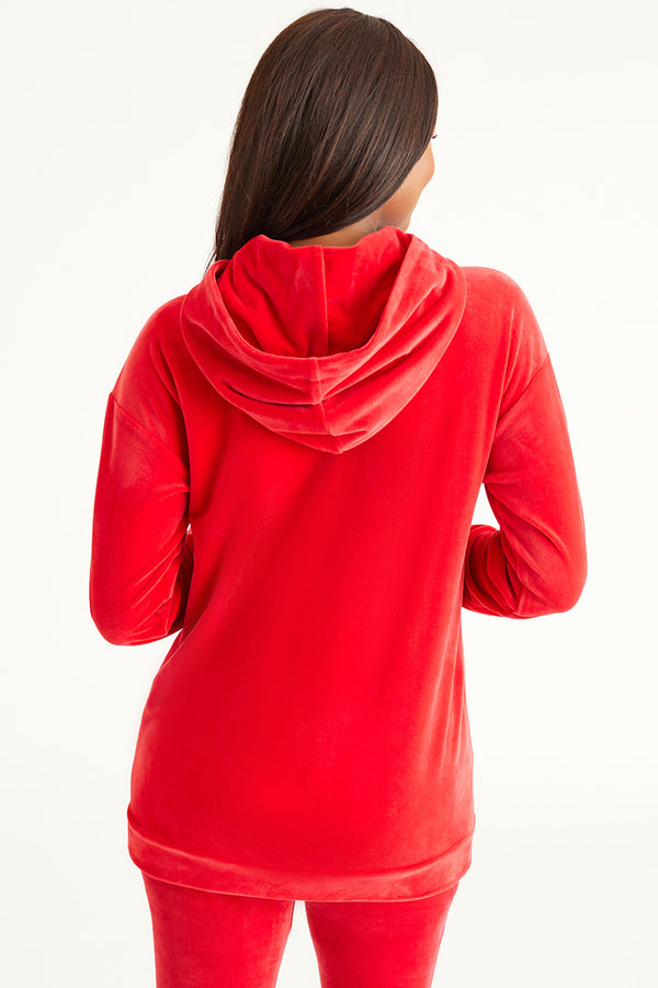 Juicy Couture Oversized Big Bling Hoodie With Rhinestones