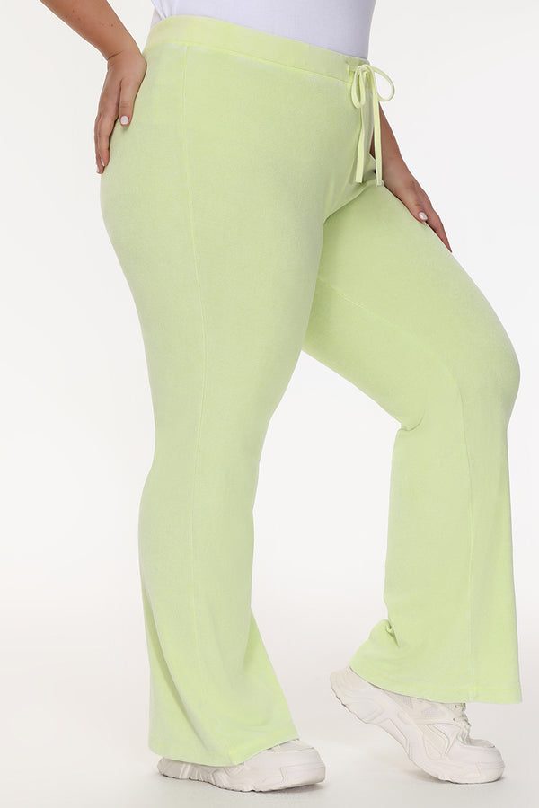 Juicy Couture Plus-Size Big Bling Towel Terry Track Pants