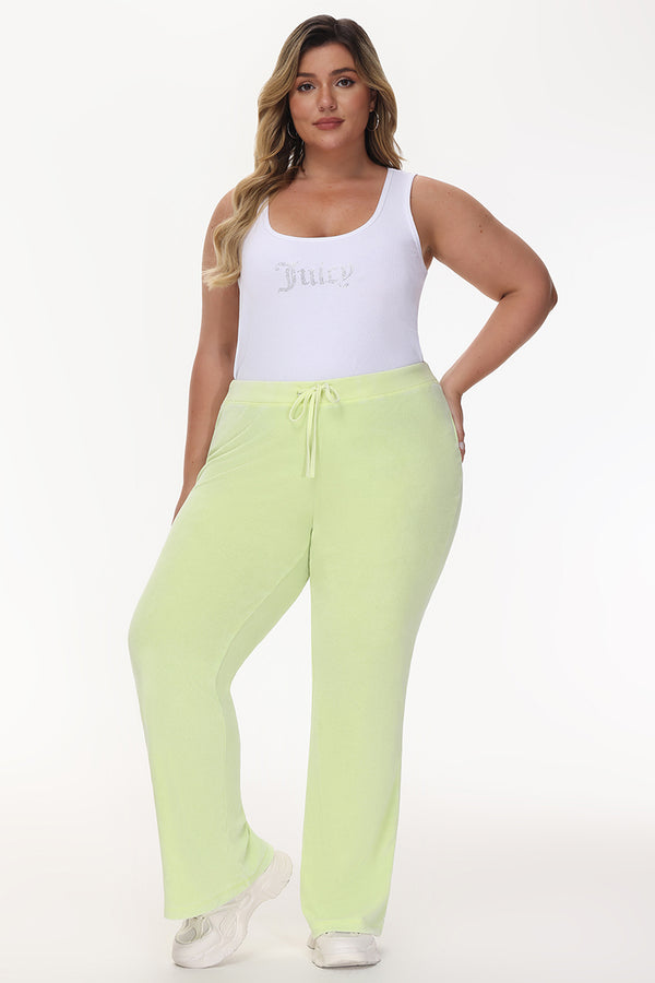 Juicy Couture Plus-Size Big Bling Towel Terry Track Pants