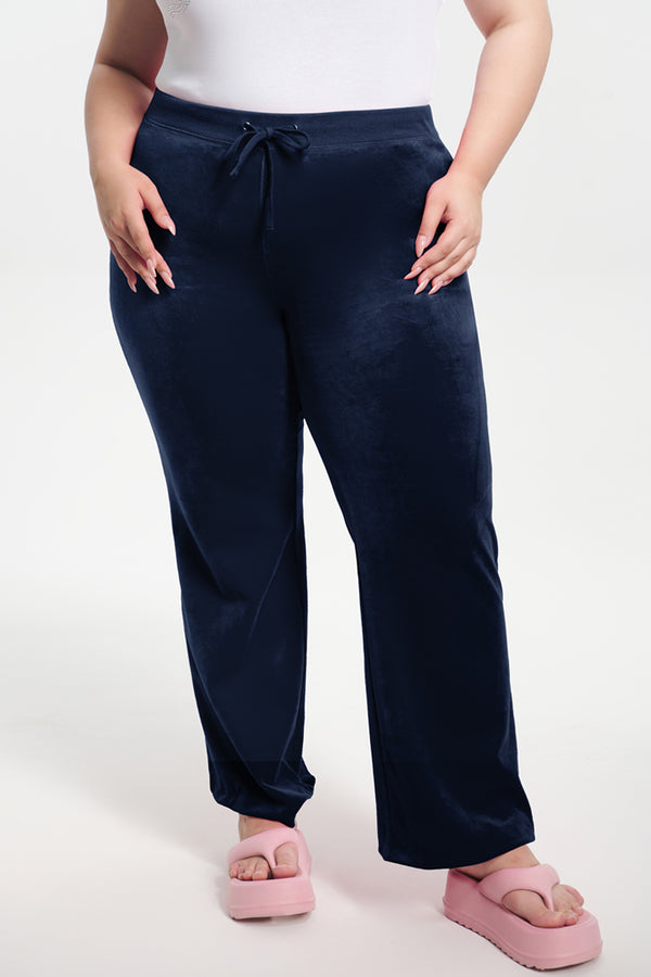 juicy couture Plus-Size Classic Cotton Velour Track Pants