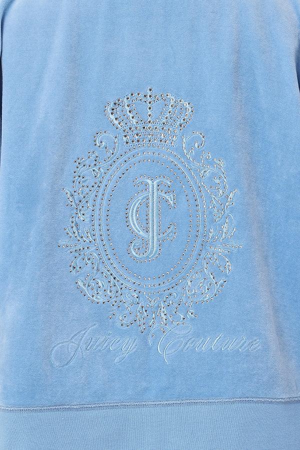 Juicy Couture Plus-Size Crown Heritage Cotton Velour Hoodie