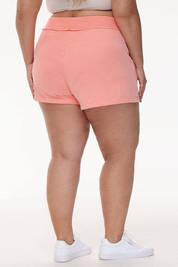 Juicy Couture Plus-Size French Terry Embroidered Shorts
