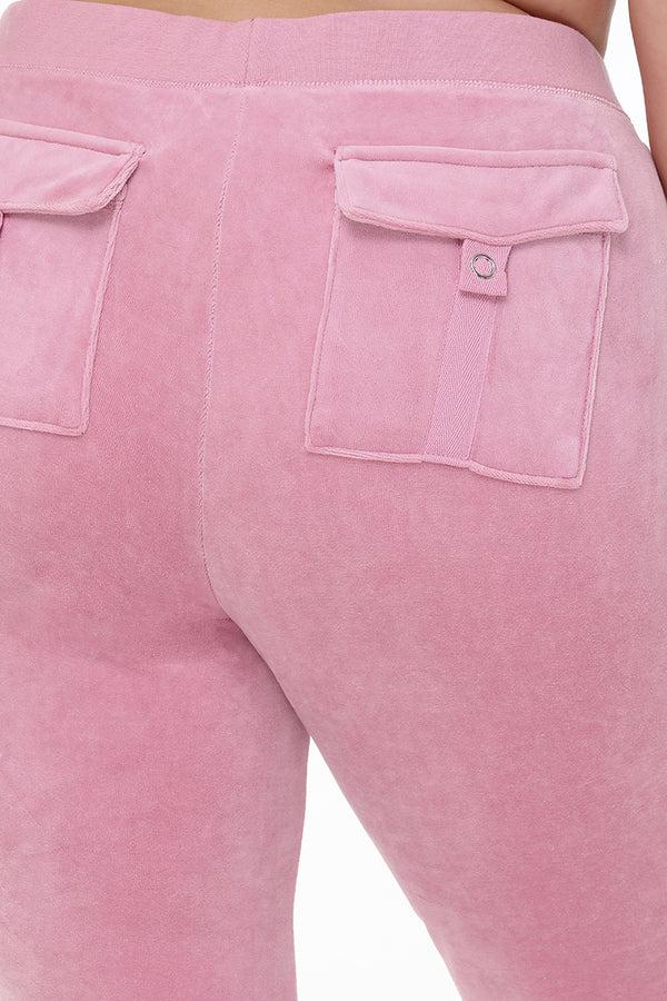Juicy Couture Plus-Size Heritage Cotton Velour Track Pants