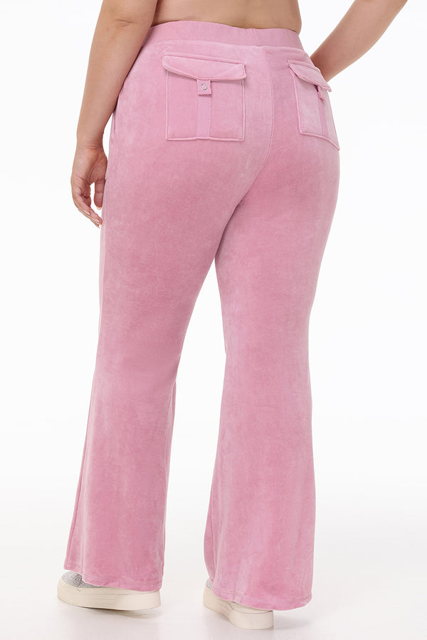 juicy couture Plus-Size Heritage Cotton Velour Track Pants