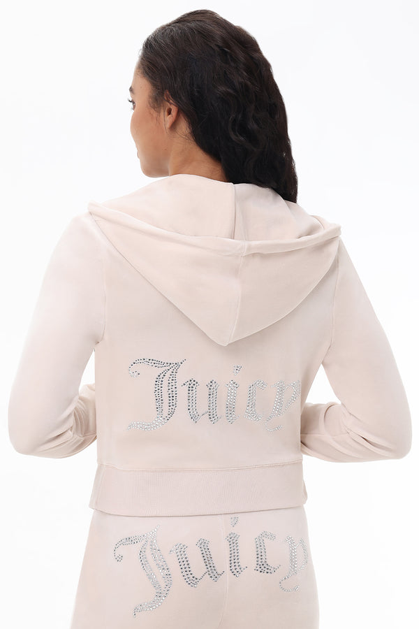 juicy couture Plus-Size OG Big Bling Velour Hoodie Test