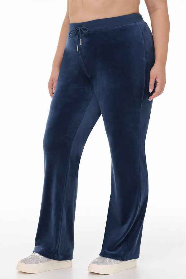 Juicy Couture Plus-Size Ombre Big Bling Velour Track Pants