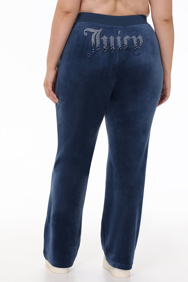 juicy couture Plus-Size Ombre Big Bling Velour Track Pants