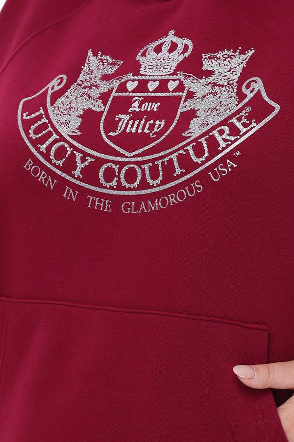 Juicy Couture Plus-Size Oversized Fleece Scottie Dog Hoodie
