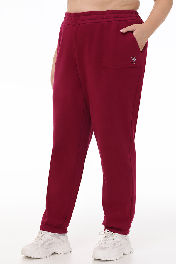 juicy couture Plus-Size Small Bling Fleece Sweatpants