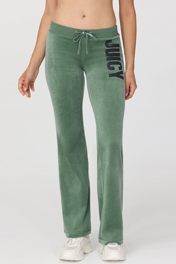Juicy Couture Rebel Without Couture Heritage Cotton Velour Track Pants