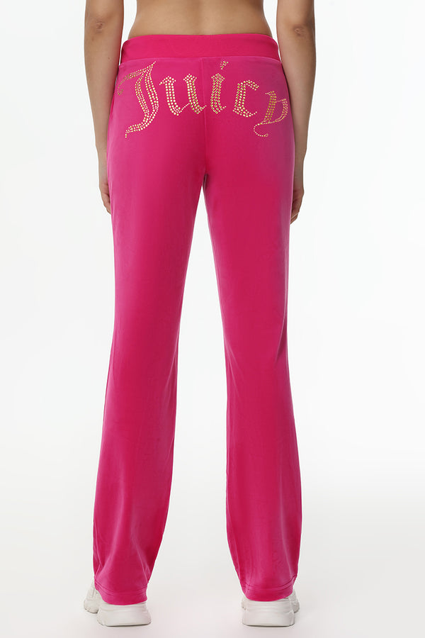juicy couture Technicolor Customizable Big Bling Velour Track Pants