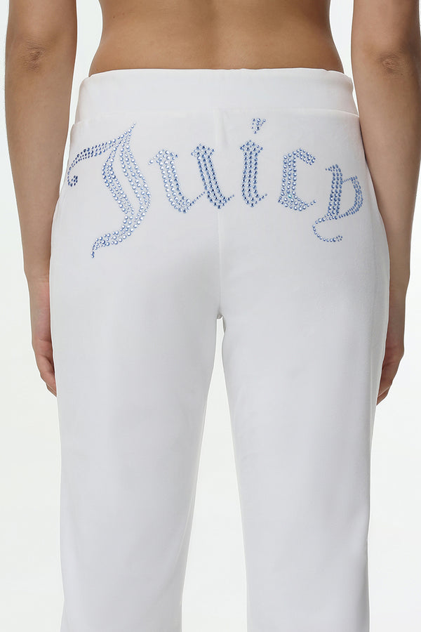 Juicy Couture Technicolor Customizable Big Bling Velour Track Pants