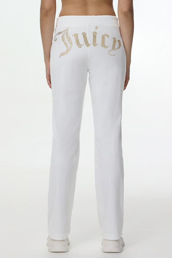 Juicy Couture Technicolor Customizable Big Bling Velour Track Pants