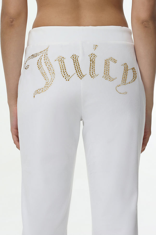 Juicy Couture Technicolor Customizable Big Bling Velour Track Pants