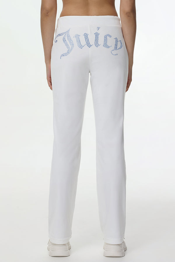 juicy couture Technicolor Customizable Big Bling Velour Track Pants
