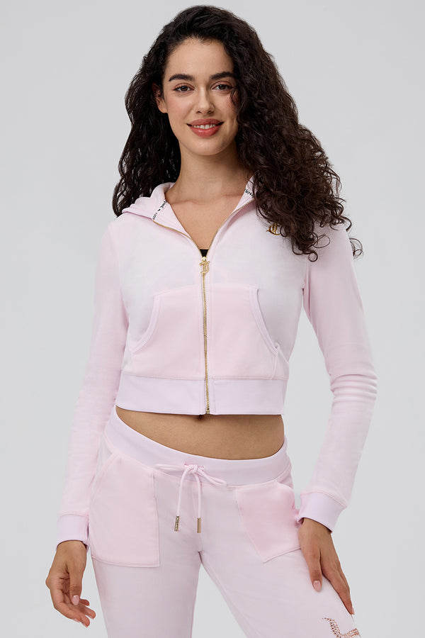 Juicy Couture Thirty Flirty And Juicy Velour Hoodie