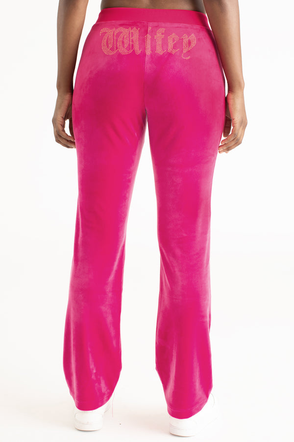 juicy couture Wifey Customizable Big Bling Velour Track Pants