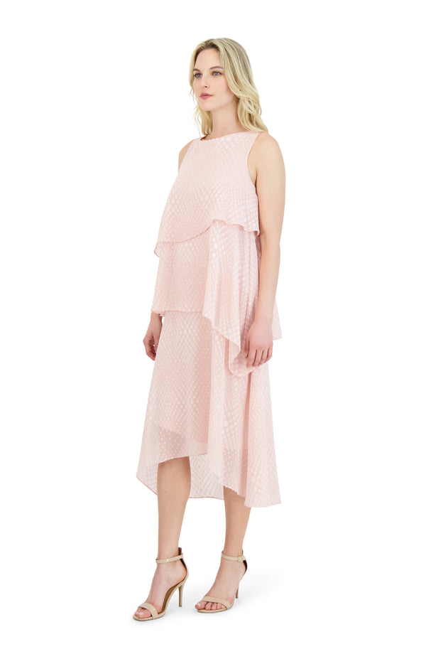 Julia Jordan DONNA RICCO - SLEEVELESS HIGH-LOW DRESS BLUSH