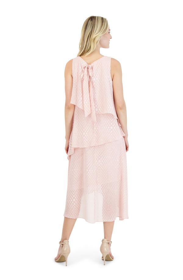 Julia Jordan DONNA RICCO - SLEEVELESS HIGH-LOW DRESS BLUSH