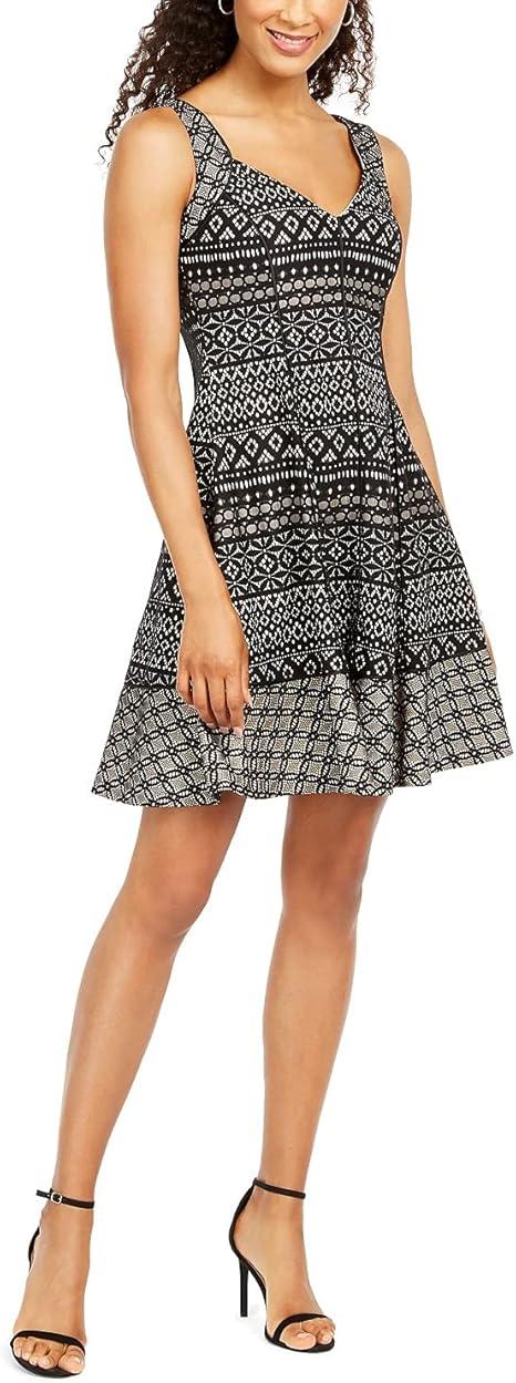 Julia Jordan DONNA RICCO - SWEETHEART NECK DRESS BLACK