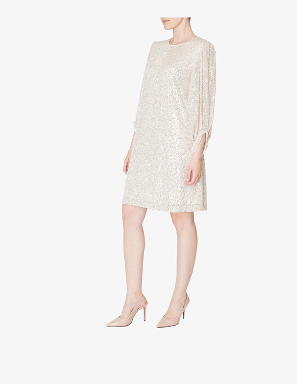 Julia Jordan 1PC CREW NECK SEHATH IVORY SILVER