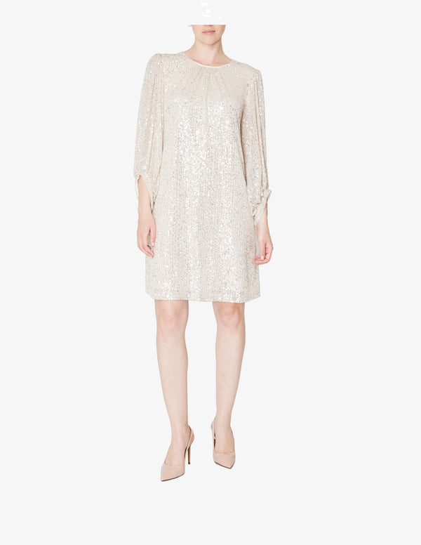 julia jordan 1PC CREW NECK SEHATH IVORY SILVER