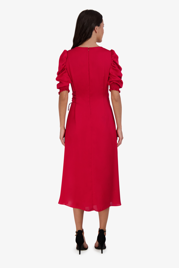 Julia Jordan 3/4 Sleeve Dress Red