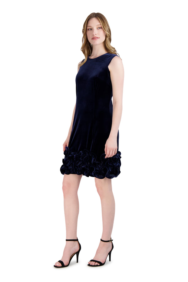 julia jordan DONNA RICCO - SLEEVELESS DRESS NAVY