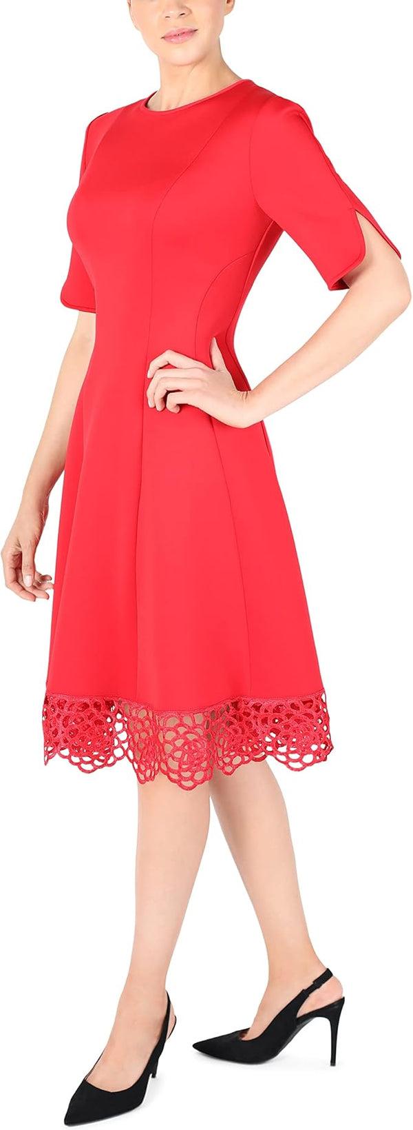 Julia Jordan DONNA RICCO - SLEEVELESS DRESS RED