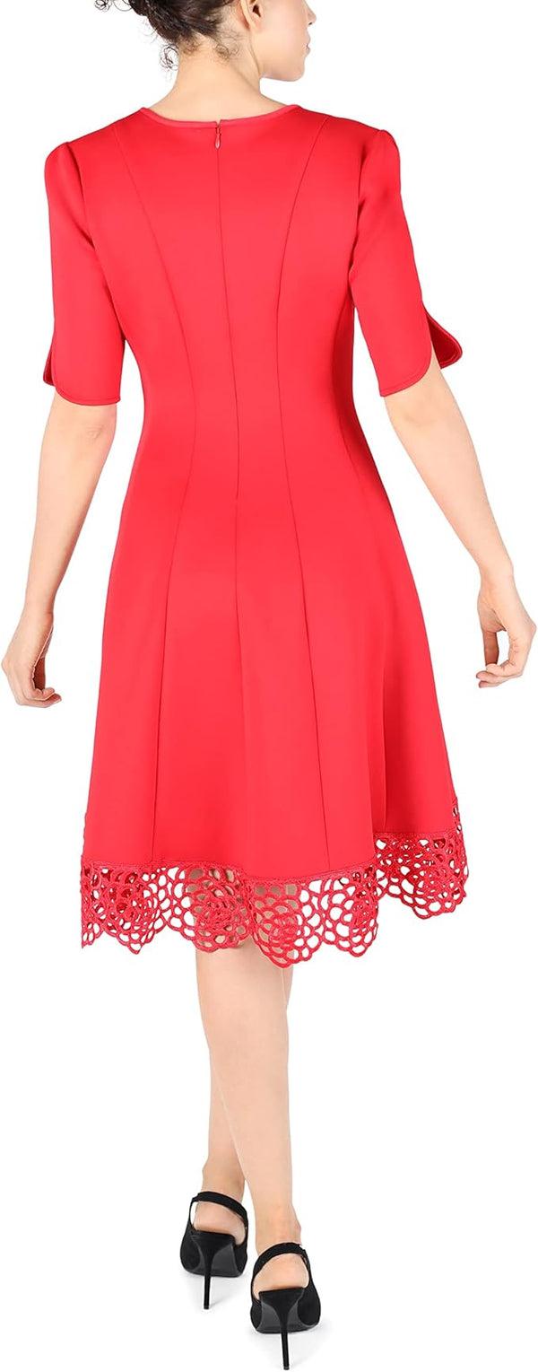 Julia Jordan DONNA RICCO - SLEEVELESS DRESS RED