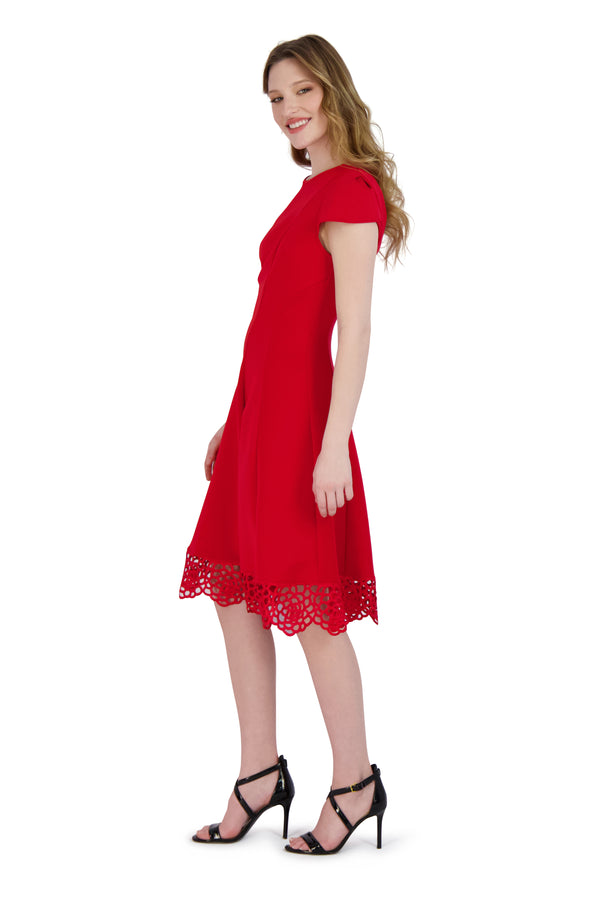 Julia Jordan DONNA RICCO - SLEEVELESS DRESS RED