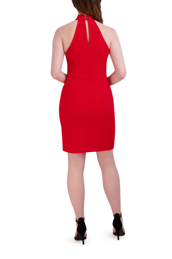 Julia Jordan HALTER NECK DRESS RED