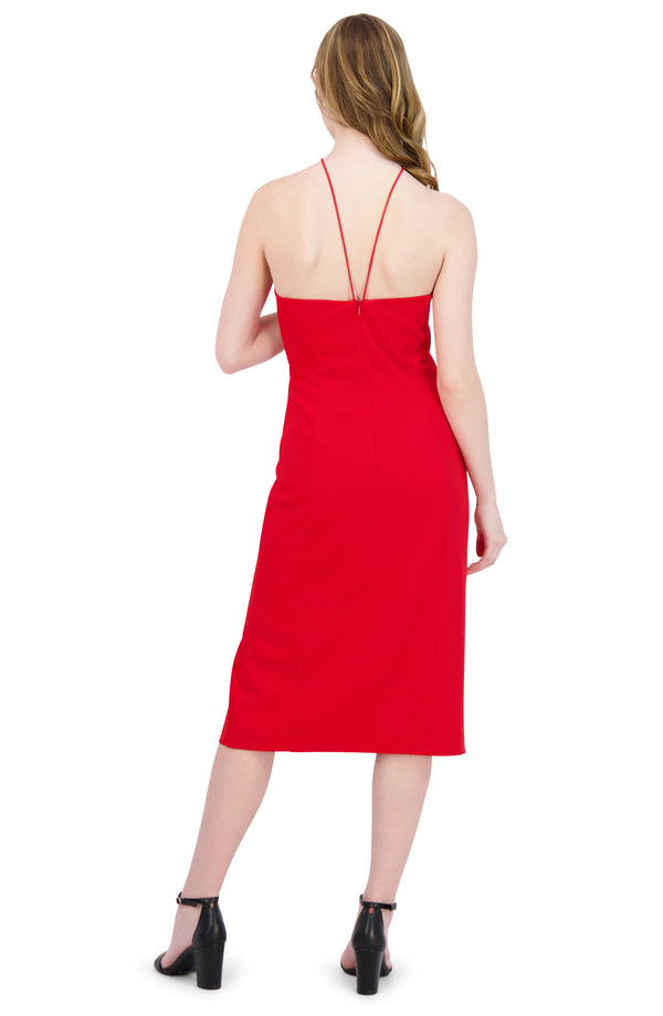 Julia Jordan Halter Neck Sheath Dress Black