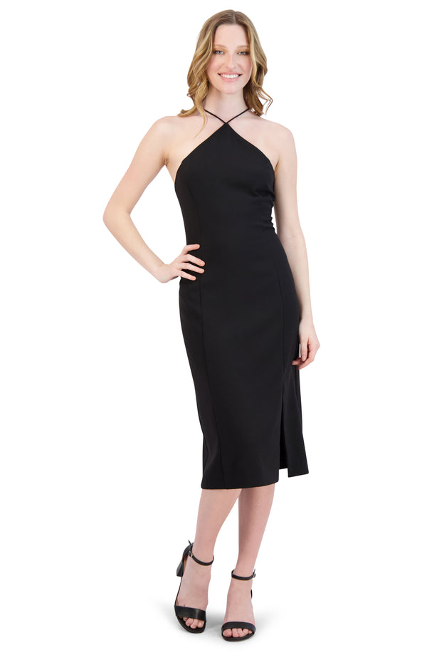 julia jordan Halter Neck Sheath Dress Black