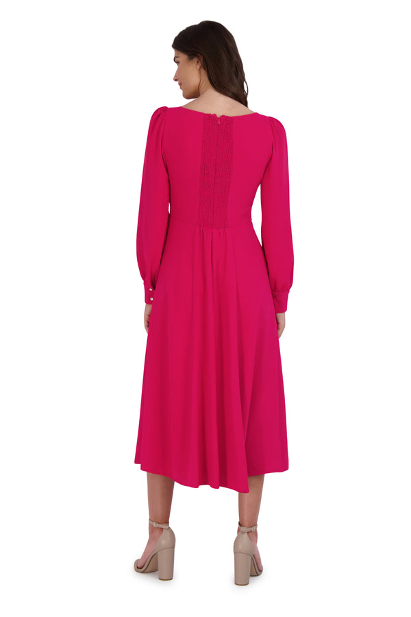 Julia Jordan Long Sleeve Dress Pink
