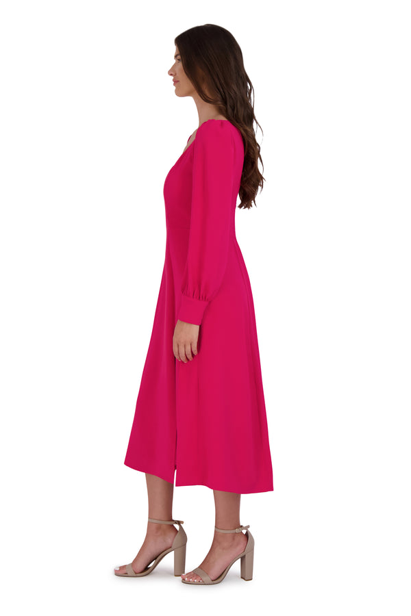 Julia Jordan Long Sleeve Dress Pink