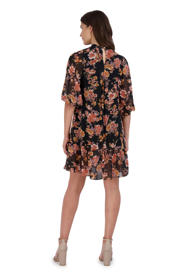 Julia Jordan Long Sleeve Mock Neck Easy Dress 2