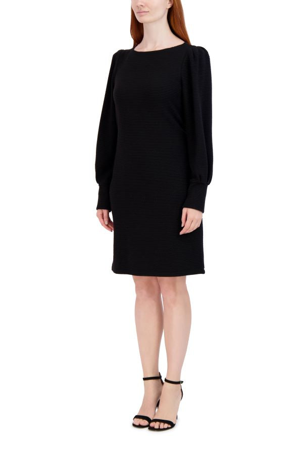 Julia Jordan Long Sleeve Sheath Black
