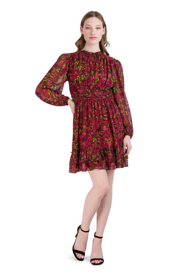 julia jordan Long Sleeve Short Dress 2