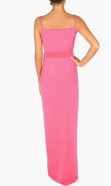 Julia Jordan MAXI COWL NECK DRESS HOT PINK